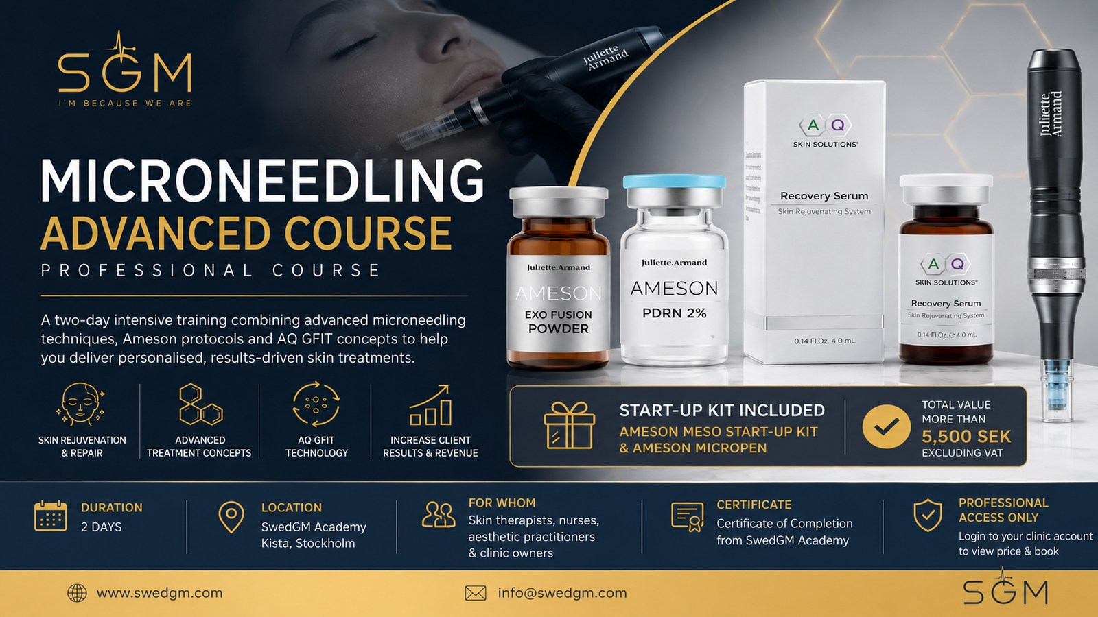 Microneedling Advanced Course 15-16 Oct 2026