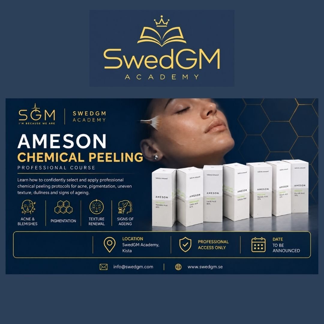 Ameson Chemical Peeling professional course at SwedGM Academy