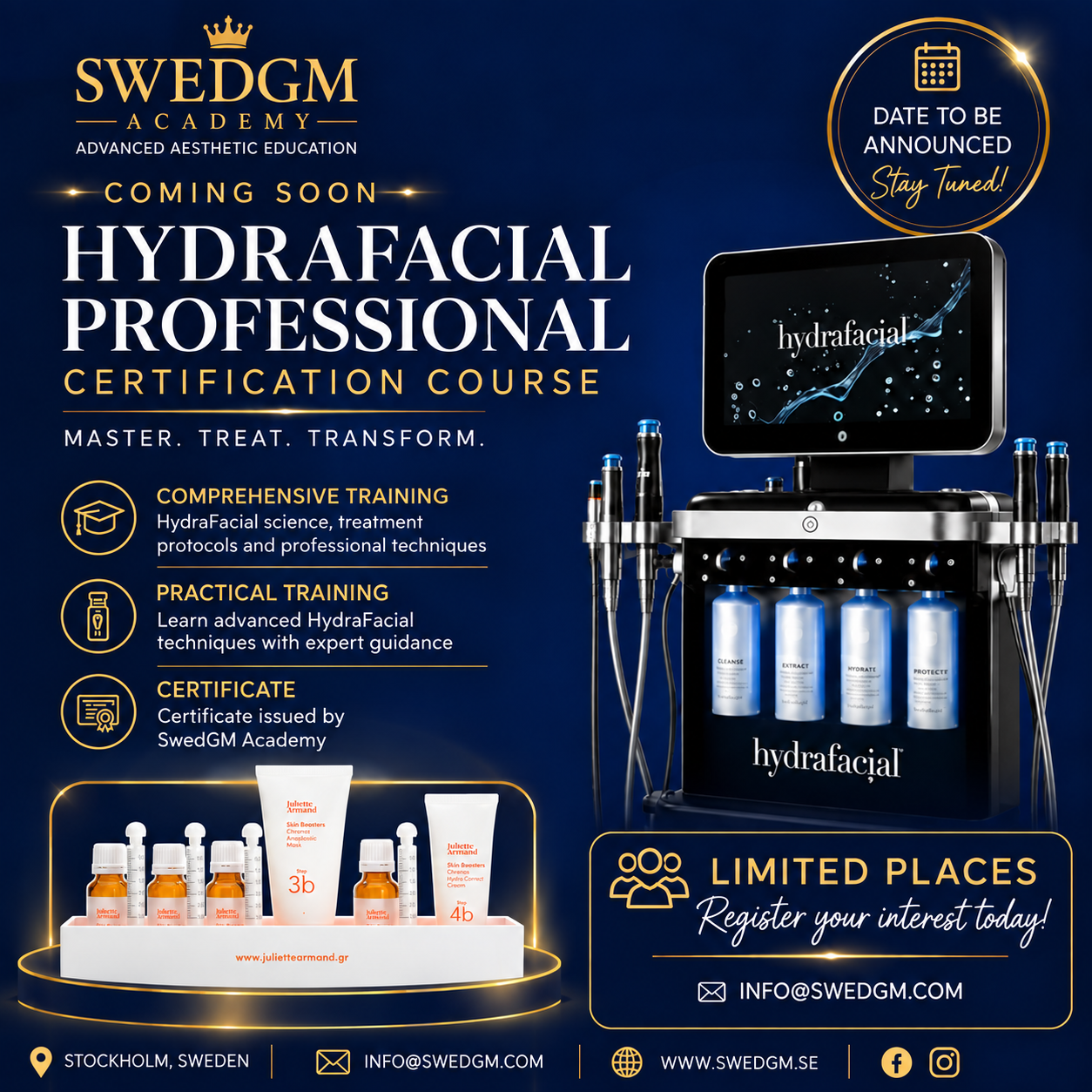 HydraFacial Professional Certification Course with Juliette Armand Skin Booster visual