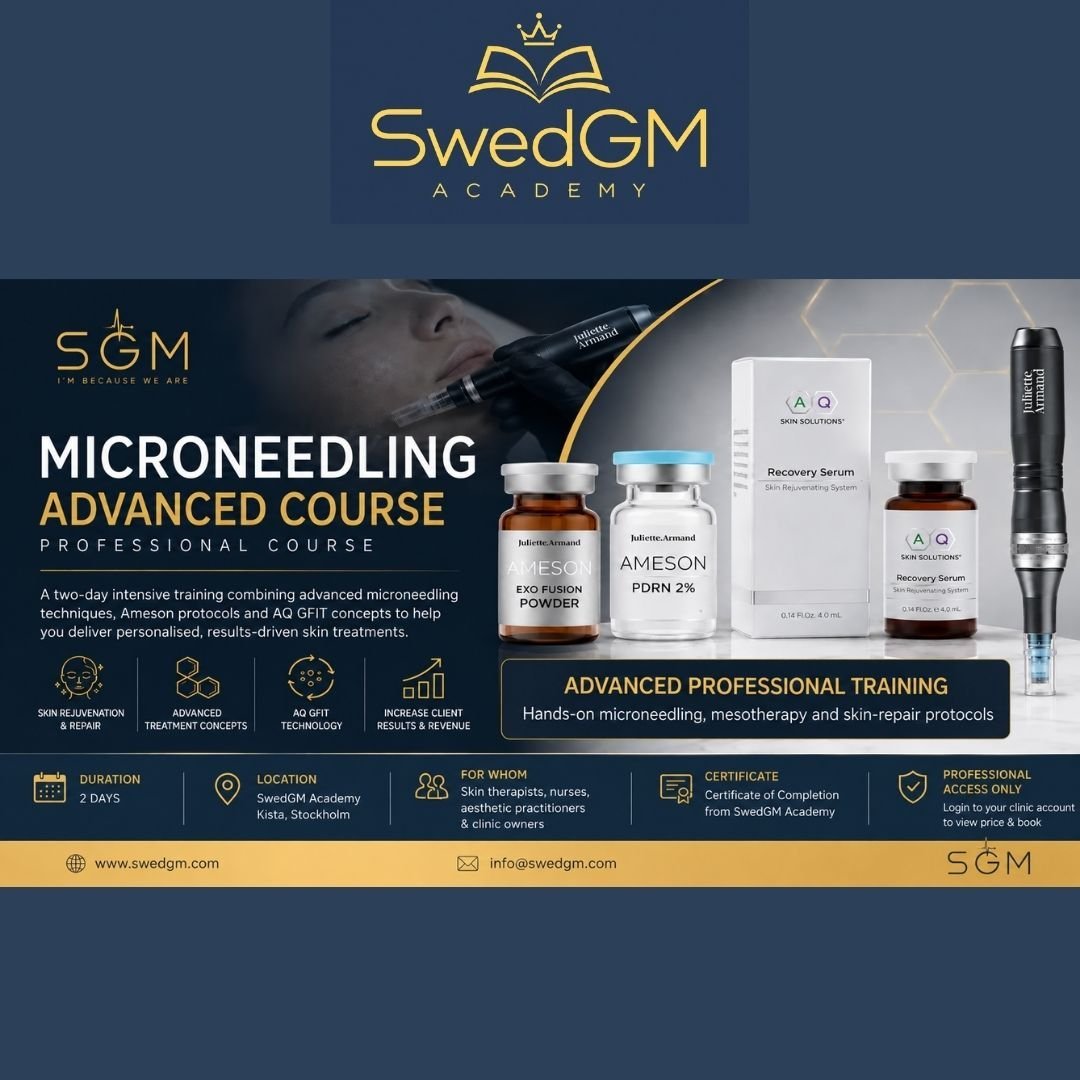 Advanced Microneedling professional course at SwedGM Academy